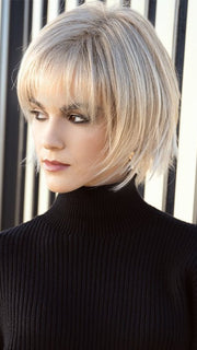 ICE-BLOND | Ashy Blonde Base with White Gold Tips with Highlights around face