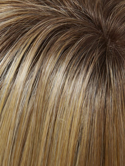 24B/27CS10 | Light Gold Blonde & Med Red-Gold Blonde Blend, Shaded with Light Brown