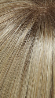 24B613S12 SHADED BUTTER POPCORN | Light Gold Blonde and Warm Pale Natural White/Blonde Blend, Shaded withLight Gold Brown