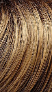 24BT18S8 | Medium Natural Ash Blonde and Light Natural Gold Blonde Blend, Shaded with Medium Brown