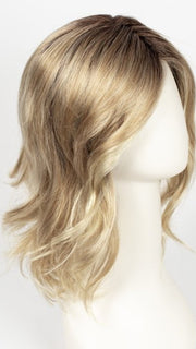 SANDY-BLONDE-ROOTED 26.22.16 | Medium Honey Blonde, Light Ash Blonde, and Lightest Reddish Brown blend with Dark Roots  Edit alt text