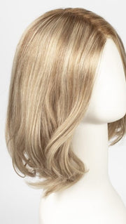 CHAMPAGNE ROOTED | Light Beige Blonde, Medium Honey Blonde, and Platinum Blonde blend with Dark Roots  Edit alt text