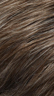 39F38 ROASTED CHESTNUT | Light Natural Ash Brown with 75% Grey Front, graduating to Medium Brown with 35% Grey Nape