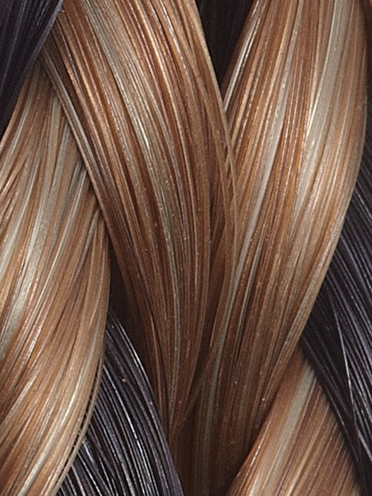 4/27/28 TWISTED MOCHA | Darkest Brown, Medium Red-Gold  Blonde, Light Red Braid