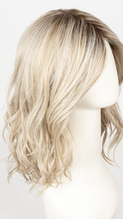 CHAMPAGNE ROOTED | Light Beige Blonde, Medium Honey Blonde, and Platinum Blonde blend with Dark Roots