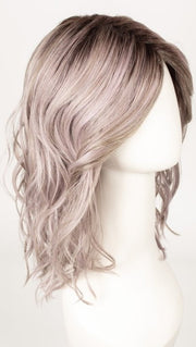 LAVENDER ROOTED | Medium Dark Brown Root, Blended into a Light Silver Smoke Tones, Blended with Various Shades of Purple with Dark Roots