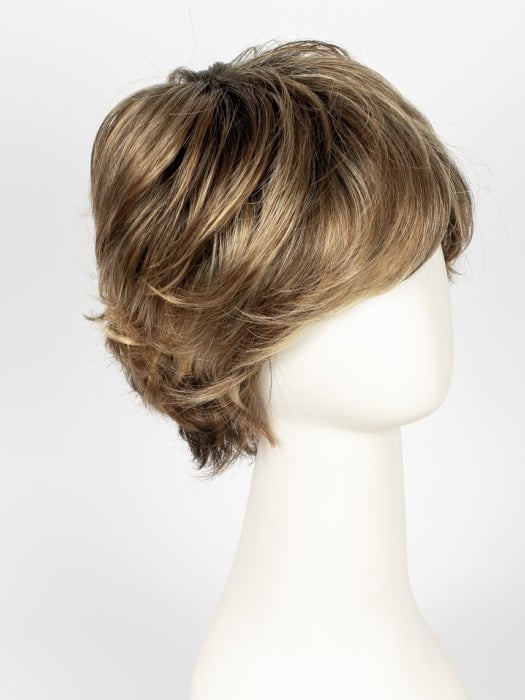 TOBACCO-ROOTED 12.26.27.8 | Medium Brown base with Light Golden Blonde highlights and Light Auburn lowlights  Edit alt text