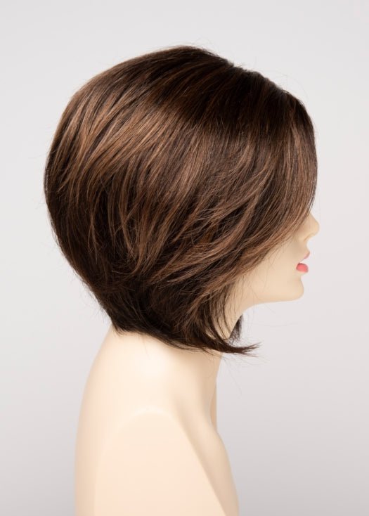 AMARETTO CREAM | Dark Brown roots with overall Medium Brown base with Honey Blonde highlights
