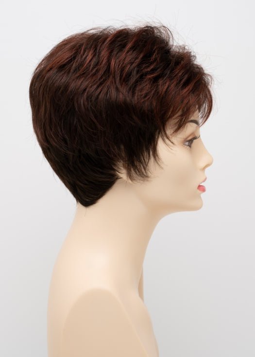 CHOCOLATE CHERRY | Dark Brown roots with overall Medium Brown base with Deep Red highlights