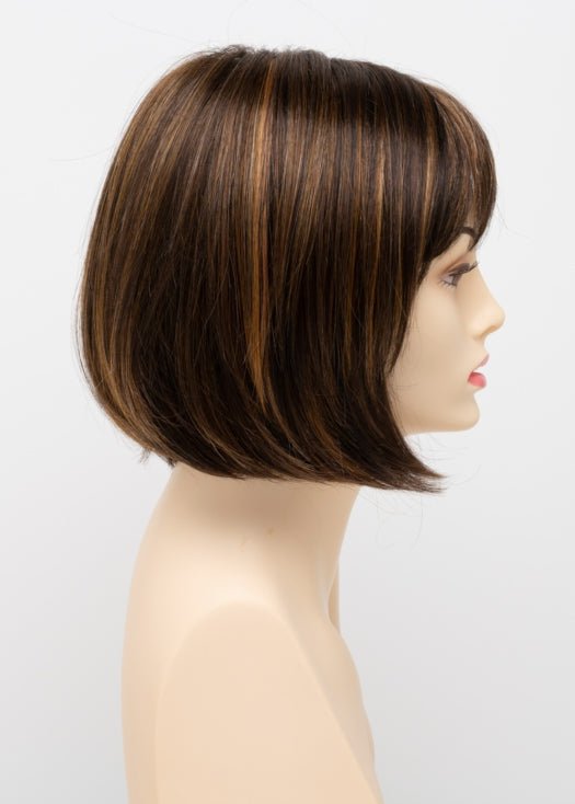 CHOCOLATE CARAMEL | Medium Brown with Soft Red and Blonde highlights