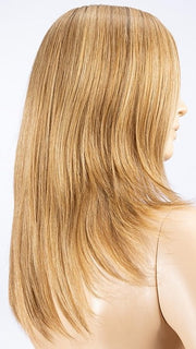 LIGHT-BERNSTEIN ROOTED | Light Brown base with subtle Light Honey Blonde and Light Butterscotch Blonde highlights and Dark Roots