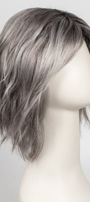 CHROMERT1B | Gray and White with 25% Medium Brown Blend and Off-Black Roots