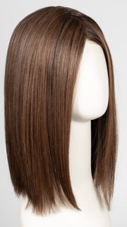CHOCOLATE ROOTED 830.27.6 | Medium to Dark Brown base with Light Reddish Brown highlights and Dark Roots