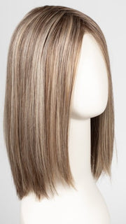 BERNSTEIN ROOTED 12.24.27 | Light Brown base with subtle Light Honey Blonde and Light Butterscotch Blonde highlights and Dark Roots