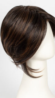 FS4/33/30A MIDNIGHT COCOA | Dark Brown, Medium Red, Medium Natural Red Blonde/Brown Blend with Medium Natural Red Blonde/Brown Blend Bold Highlights