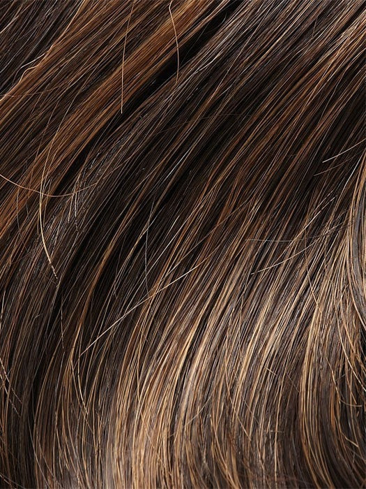 4H27 ICED MOCHA | Darkest Brown with 20% Light Red-Gold Blonde Highlights