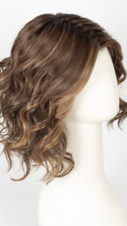 CHOCOLATE-ROOTED | Medium to Dark Brown base with Light Reddish Brown highlights and Dark Roots