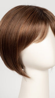 HONEY-BROWN-R | Dark Roots on a Warm Medium Brown Base with Auburn and Honey Highlights