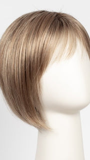 SUGAR-CANE-R | Rooted Platinum Blonde and Strawberry Blonde Evenly Blended Base with Light Auburn Highlights