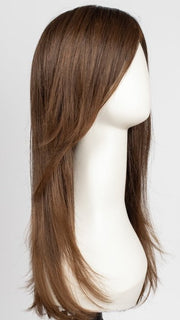 CHOCOLATE-ROOTED 6.30.8 | Medium to Dark Brown base with Light Reddish Brown Highlights and Dark Roots 