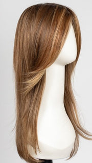 LIGHT-BERNSTEIN-ROOTED 27.12.26 | Light Auburn, Light Honey Blonde, and Light Reddish Brown Blend and Dark Roots