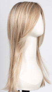 CHAMPAGNE-ROOTED 24.25.20 | Light Beige Blonde, Medium Honey Blonde, and Platinum Blonde Blend with Dark Roots