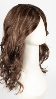 AUBURN-SUGAR-R | Rooted Dark Auburn with Medium Auburn Base with Dark Strawberry Blonde Highlights
