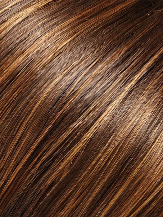 6F27 CARAMEL RIBBON | Brown with Natural Red-Gold Blonde Highlights & Tips