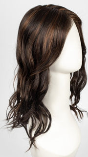 FS4/33/30A MIDNIGHT COCOA | Dark Brown, Medium Red, Medium Natural Red Blonde/Brown Blend with Medium Natural Red Blonde/Brown Blend Bold Highlights