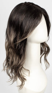 S2-103/18RO MIDNIGHT | Black/Brown Blend roots to midlength, Platinum Blonde& Dark Natural Ash Blonde blend midlength to ends