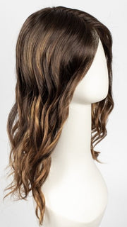 S6-30A27RO AUTUMN | Brown roots to midlength, Medium Natural Red & Medium Red-Gold Blonde Blend midlength to ends