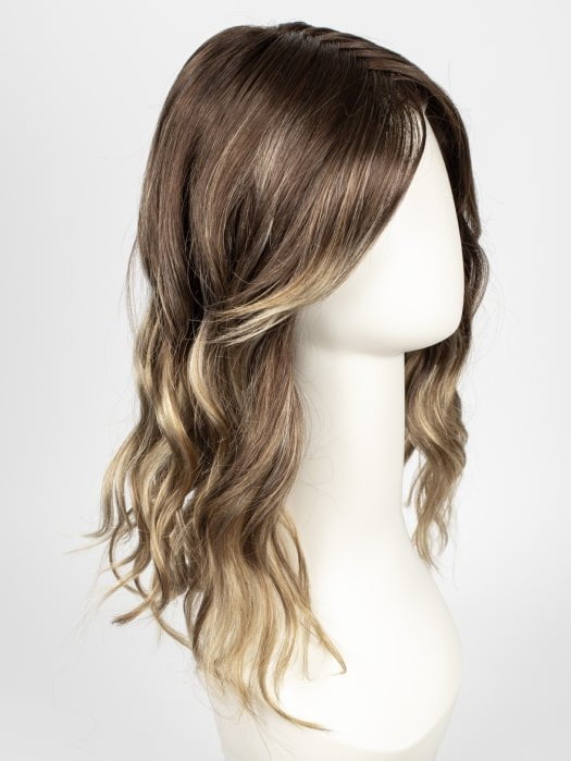 S8-18/26RO FAWN | Medium Brown roots to midlength, Dark Natural Ash Blonde & Medium Red-Gold Blonde Blend midlength to ends