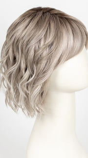 56/60/R8 | Lightest Grey Blend with Medium Brown Roots