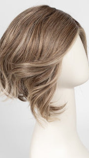 GF12-22SS CAPPUCCINO | Light Golden Brown Evenly Blended with Cool Platinum Blonde Highlights with Dark Roots