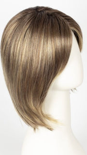 BERNSTEIN ROOTED | Light Brown base with subtle Light Honey Blonde and Light Butterscotch Blonde highlights and Dark Roots