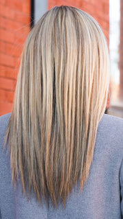 100% Remy Human Hair - Results in stronger, healthier more reslient hair you can style just like you would your own hair - (This piece has been styled and straightened)