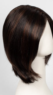 FS4/33/30A MIDNIGHT COCOA | Dark Brown, Medium Red, Medium Natural Red Blonde/Brown Blend with Medium Natural Red Blonde/Brown Blend Bold Highlights