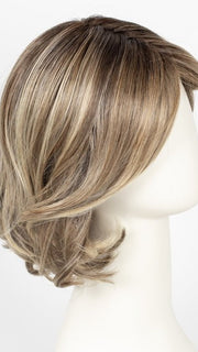 RL12/22SS SHADED CAPPUCCINO | Light Golden Brown Evenly Blended with Cool Platinum Blonde Highlights and Dark Roots