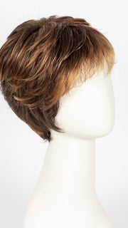 R3329S+ GLAZED AUBURN | Rich Dark Reddish Brown With Pale Peach Blonde Highlights
