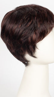 AUBERGINE MIX | Darkest Brown with hints of Plum at base and Bright Cherry Red and Dark Burgundy Highlights 