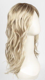 CHAMPAGNE ROOTED | Light Beige Blonde, Medium Honey Blonde, and Platinum Blonde blend with Dark Roots