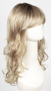 CHAMPAGNE ROOTED | Light Beige Blonde, Medium Honey Blonde, and Platinum Blonde blend with Dark Roots