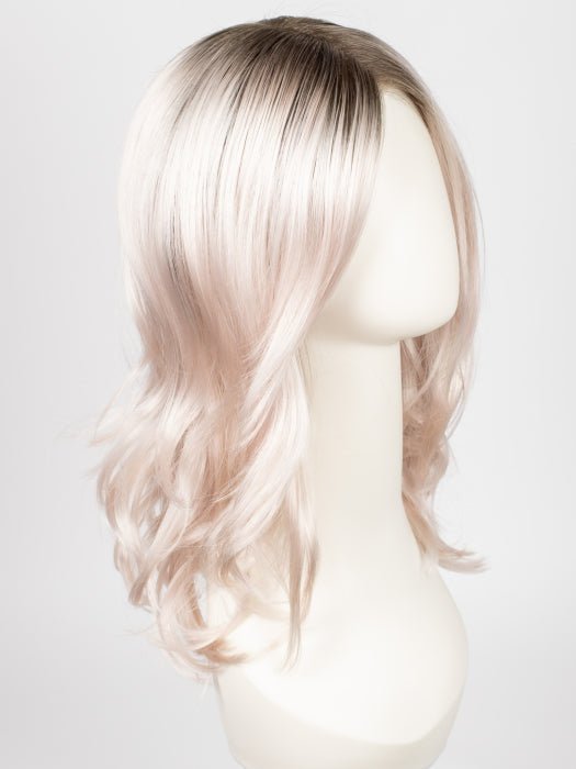 FS60/PKS18 FROST | Pure White with Pink Blended. Shaded with Dark Natural Ash Blonde