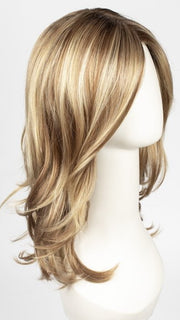 14/26S10 SHADED PRALINES N' CREAM | Light Gold Blonde & Medium Red-Gold Blonde Blend, Shaded with Light Brown