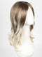 S18-60/102RO SOLSTICE | Dark Natural Ash Blonde roots to midlength, pure white with Pale Platinum Blonde midlength to ends