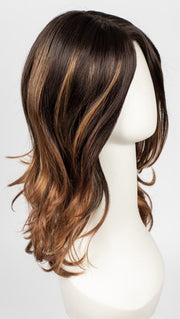 S4-28/32RO SUNRISE | Dark Brown roots to midlength, Light Natural Red Blonde with Medium Natural Red midlength to ends