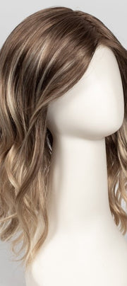 S14-26/88RO SUNSHINE | Medium Natural-Ash Blonde & Medium Red-Gold Blonde Blend roots to midlength, Light Natural Gold Blonde Blend midlength to ends