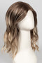S14-26/88RO SUNSHINE | Medium Natural-Ash Blonde & Medium Red-Gold Blonde Blend roots to midlength, Light Natural Gold Blonde Blend midlength to ends