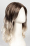 S18-60/102RO SOLSTICE | Dark Natural Ash Blonde roots to midlength, pure white with Pale Platinum Blonde midlength to ends