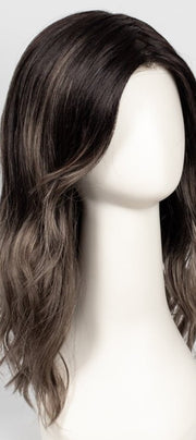 S2-103/18RO MIDNIGHT | Black/Brown Blend roots to midlength, Platinum Blonde& Dark Natural Ash Blonde blend midlength to ends